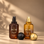 OMYR Amber Collection perfume duo with Suryani and Samriddhi